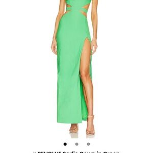Elegant Green Evening Gown